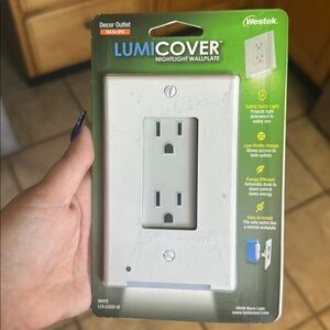 Westek LUMICOVER Nightlight Wallplate - White